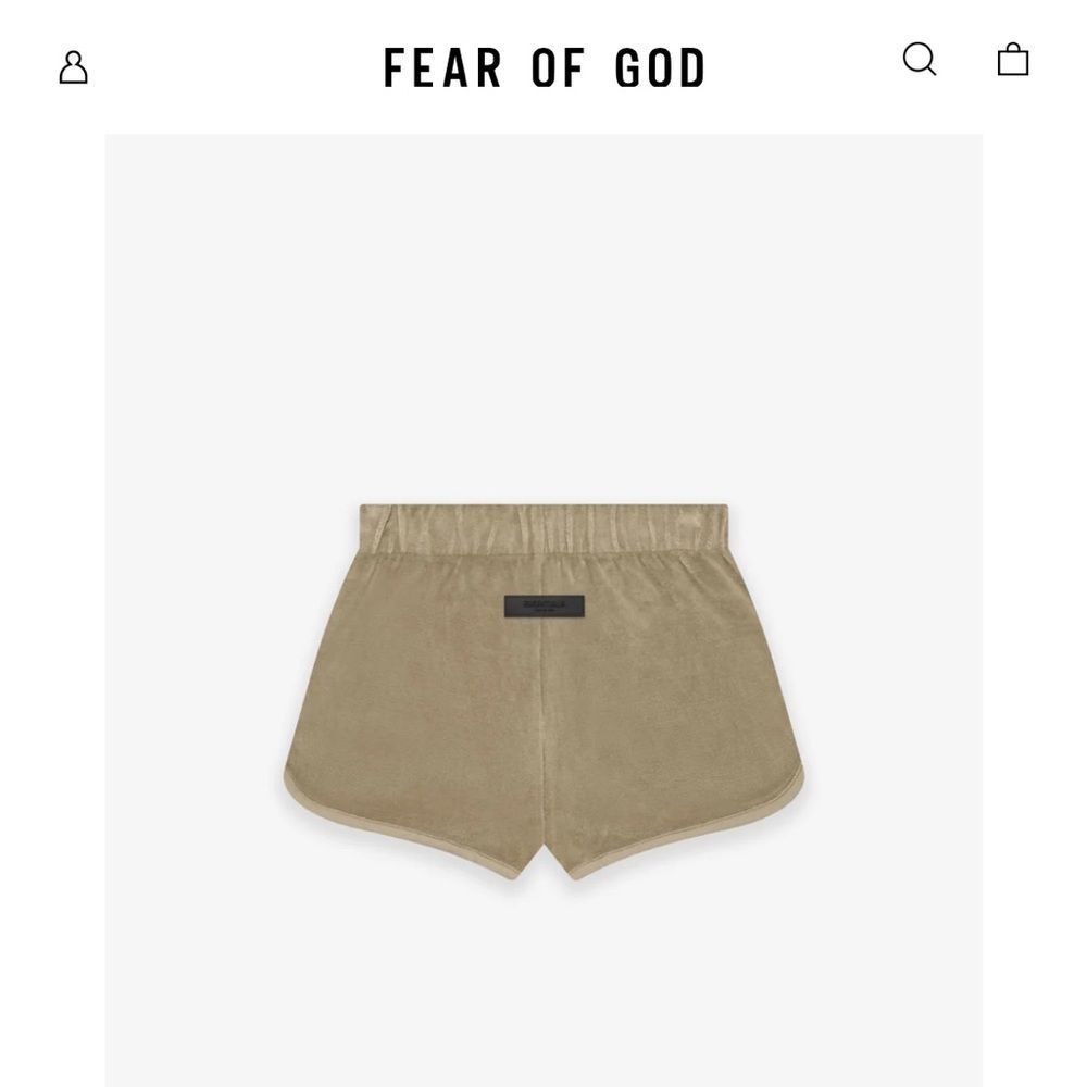 Essentials Fear of God Women’s Velour Beach Shorts LIKE NEW🌟